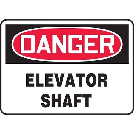 OSHA DANGER SAFETY SIGN ELEVATOR MCRT019VA